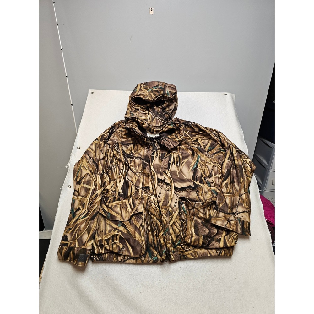 Walls Heritage Water-Pruf Advantage Wetlands Camo Jacket Hooded Mens 3XL Regular